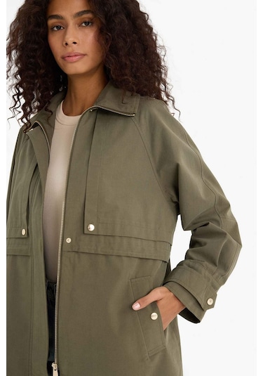 Defacto Su Geçirmez Regular Fit Pamuklu Mont E8696ax25aukh402 Haki Defacto Su Geçirmez Regular Fit Pamuklu Mont E8696ax25aukh402 Haki