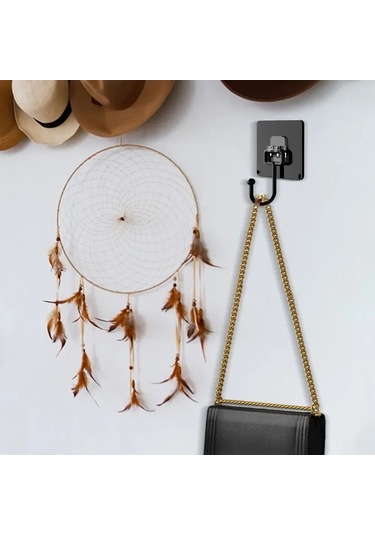 Xiyyadms Banyo Krokosu 5'li Set - Suya Dayanıklı, Deliksiz Montaj, Güçlü Tutucu Siyah Diğer