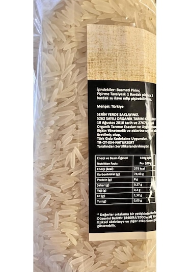 Edos Organik Basmati Piriniç 1 Kg