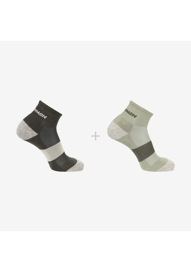 Salomon Evasıon Ankle 2-pack Unısex Çorap Lc2257600 Lc2257600 Olis Olive-siyah