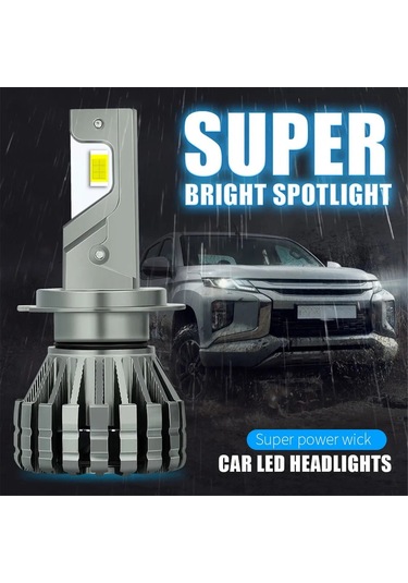 Yaozixa 9006/hb4 Modeli 70w 14500lm Led Araç Farları, 6000k Beyaz Işık, 9-36v Aralığında, Kolay Kurulum, 50000+ Saat Ömür, Ip68 Su Geçirmez 2 Adet