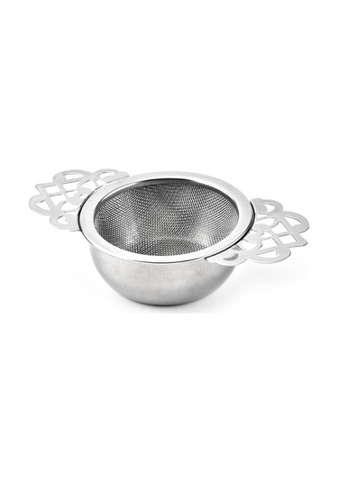 Sones 304 Paslanmaz Çelik Çaydanlık Dekoratif Kenar Çay Filtresi, Renk: Gümüş
