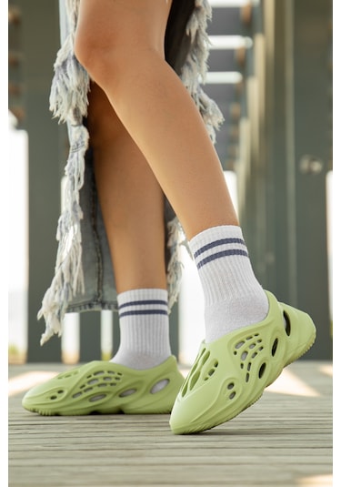 D106 Günlük Ortopedik Unisex Terlik Yeşil