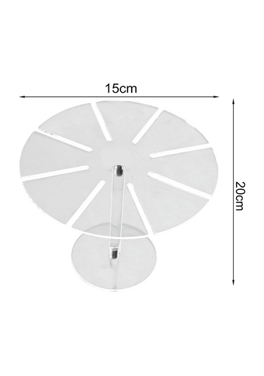 Suntek Akrilik Şeffaf Kek Tutucu Şeker Masa Ekranı Tatlı