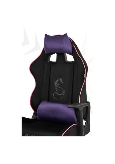 Rio Balerion Terletmez Kadife Kumaş Siyah Gaming Oyuncu Koltuğu - 2 Siyah