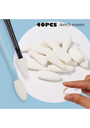 Eskiz Sünger Silgi, Kara Kalem Silgi, Vurgulama, Gölgelendirme Ve Düzeltme, Sünger-44 Parça Set