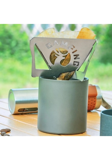 Kahve Filtre Tutucu Damlalık Coffe Dripper Katlanır Çantalı