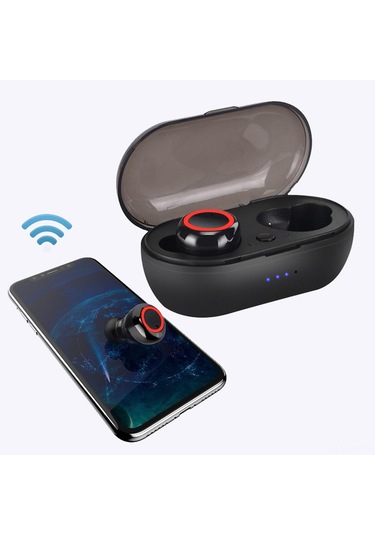 Singree Y50 Kablosuz Kulaklık: Bt5.0, Dokunmatik Kontrol, 3 Saat Müzik, 450mah Şarj Kutusu