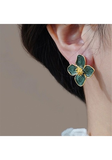 Flybuy Ebegümeci Bırakılan Sır Kız Fransız Küpe Kadınlar İçin 1.50 Cm-gümüş, Moda Stil, Huanzhi Marka Gümüş