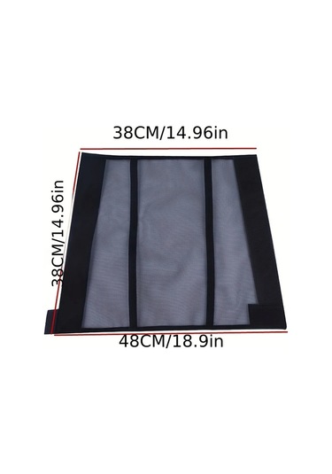 Elmpaly 4 Parça Siyah Nefes Alabilir At Sinek Botu - Hafif Polyester Sinek Koruma