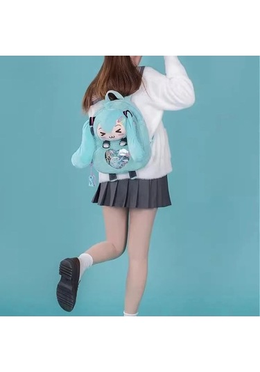 Fastbuy Hatune Miku Tatlı Sevimli Yaratıcı Anime Nakış Çok Renkli Moda Çok renkli