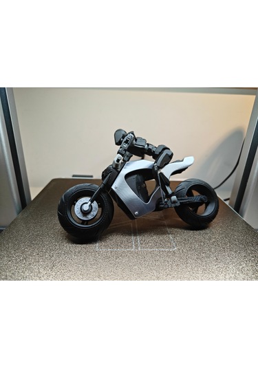 3d Baskı Spor Motosiklet + Dummy Sürücü Figürü Hareketli Tekerlekli Koleksiyon Seti DUMMY 242494683 1089