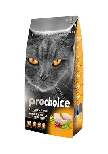 Prochoice Pro 32 Sterilised Tavuklu Kısırlaştırılmış Yetişkin Kedi Maması 2 KG