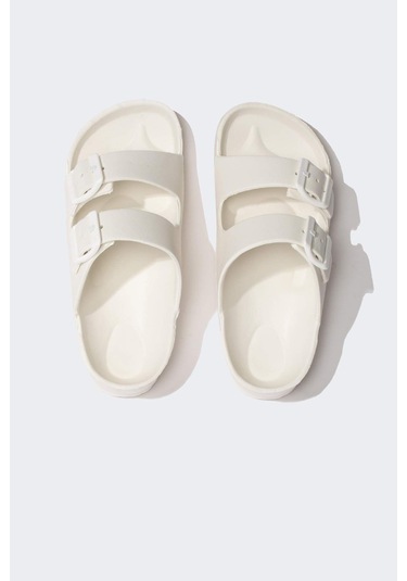 DeFacto Kız Çocuk Düz Taban Eva Terlik T4067A624SMWT41 Beyaz