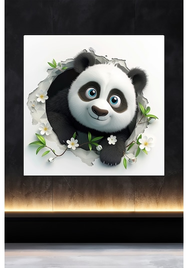 Lucena Metal Tablo Duvardaki Delik Koleksiyonu - Panda 5