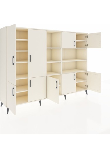 Hyperion Dolap 14 Raflı 9 Kapaklı 220x44x163 Aytaşı-aytaşı Aytaşı-aytaşı