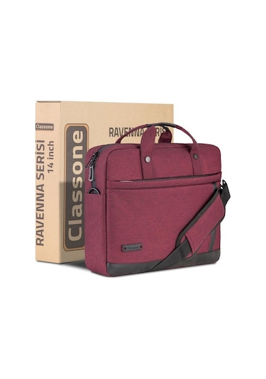 Classone Classone Ravenna 14" Çanta -Bordo (Vp1005)