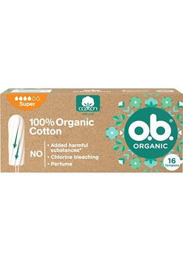 O.B Organic Tampon Super 16'lı