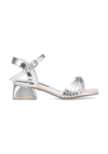 Elit Ask-f-40-25y Filet Kız Çocuk Abiye Ayakkabı Gümüş Gümüş