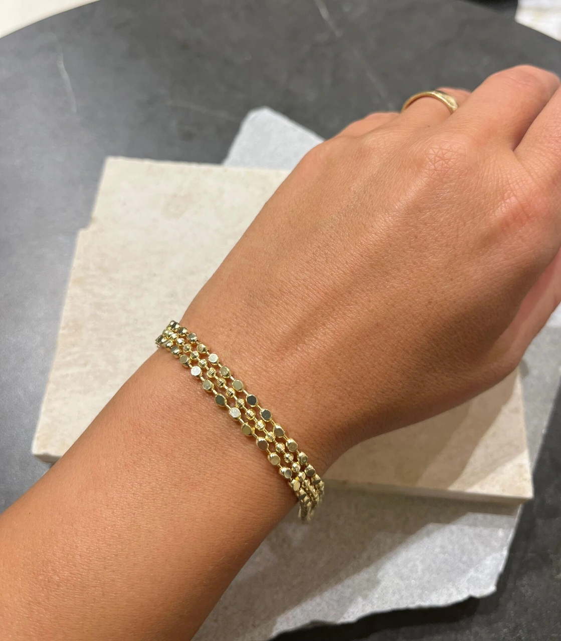 Üç Sıra Bileklik Çok Renkli