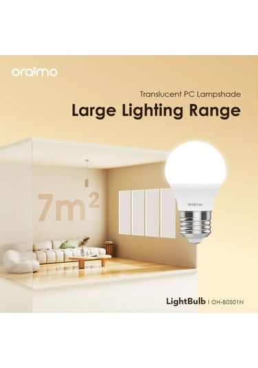 Geeroyoo Oraimo Oh-b0501n 5w Led Ampul Seti, 12 Adet B22 Bağlantılı, Enerji Tasarruflu Parlak Aydınlatma