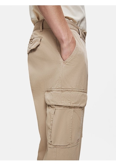 Ltb Gabardin Regular Kargo Bej Pantolon 012254702825001 701 Bej