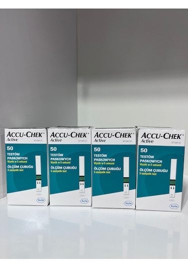 Accu-chek Active Şeker Ölçüm Stribi 4 x 50'li