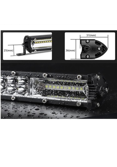 Point 300w 80 Cm Çift Sıra 5 Modlu Turuncu Beyaz Off Road Led Bar 1 Adet