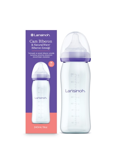 Lansinoh Natural Wave Cam Biberon 240 ML