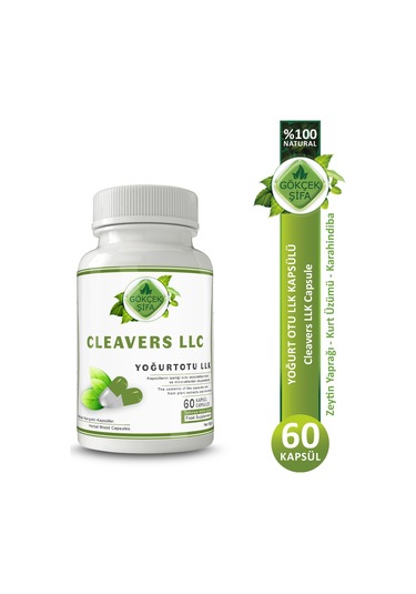 Gökçek Şifa Yoğurt Otu LLK (Cleavers Llc Capsule) 60 Kapsül
