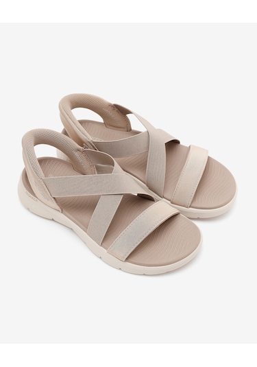 Skechers Go Walk Flex Sandal Kadın Bej Sandalet 141489 Tpe Bej