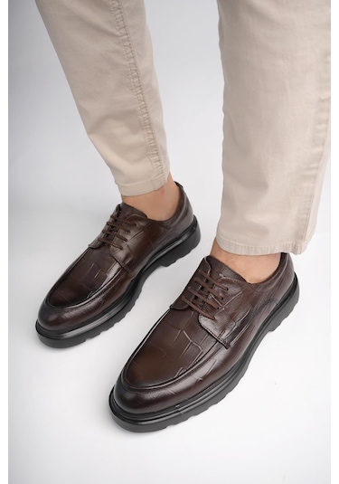 Muggo Norman Garantili Günlük Klasik Hakiki Deri Casual Rahat Ortopedik Kalın Taban Erkek Ayakkabı Kahverengı Kahverengi Muggo Norman Garantili Günlük Klasik Hakiki Deri Casual Rahat Ortopedik Kalın Taban Erkek Ayakkabı Kahverengı Kahverengi