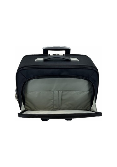 Çekçekli Kabin Boy Seyahat Çantası Valiz 30 Litre Siyah