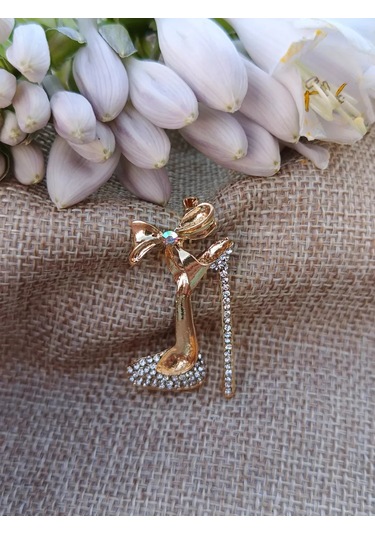 Villovatik Ayakkabı Broş" 189801168 Altın Rengi