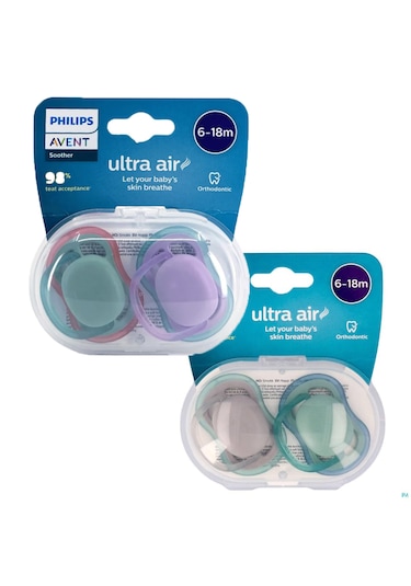 Philips Avent Emzik Ultra Air 6-18 Unisex / 4adet Çok Renkli