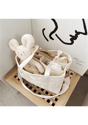 Geeksen Dayanıklı Kanvas Çanta: Geniş İç Hacim, Ayarlanabilir Omuz Askısı, Şık Ve Pratik Tasarım Beyaz