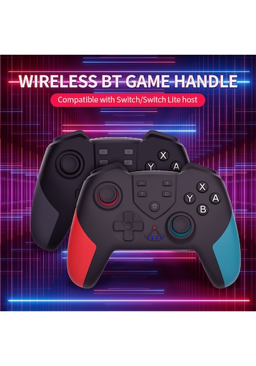 Xindoker T23 Pro Kablosuz Bluetooth Oyun Kolu - Çift Motor Titreşim, Jiroskop Fonksiyonu, Switch/switch Lite Uyumlu - Siyah Gri