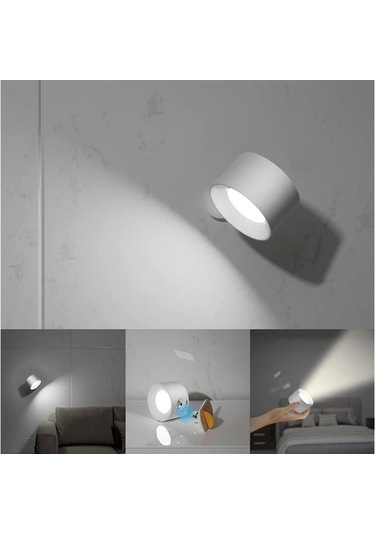 Beyaz Modern Dokunmatik Oda Lambası -简约 Tarzlı, Taşınabilir, Okuma Ve Dolap Için Uygun, Dayanıklı Malzeme İle Yapıldı Gümüş Gümüş