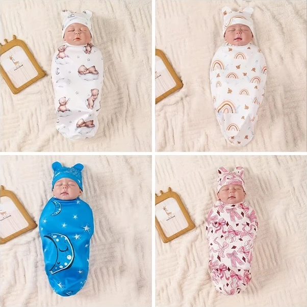 Willowhaven Blue Moon Yenidoğan 1-3m Nefes Alabilir Yazlık Hafif Kundağı Mavi Ay