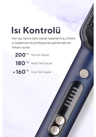 Kumtel HHSB-01 Seramik Saç Düzleştici Fırça