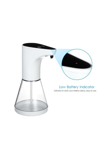 Novahub 480ml Otomatik Temassız Sabun Dağıtıcı, Kızılötesi Sensör, Beyaz, Ev & Otel Kullanımı İçin Diğer