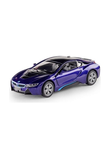 Kinsmart Bmw İ8 Metal Diecast Çek Bırak 1:34 Ölçek Araba Mor