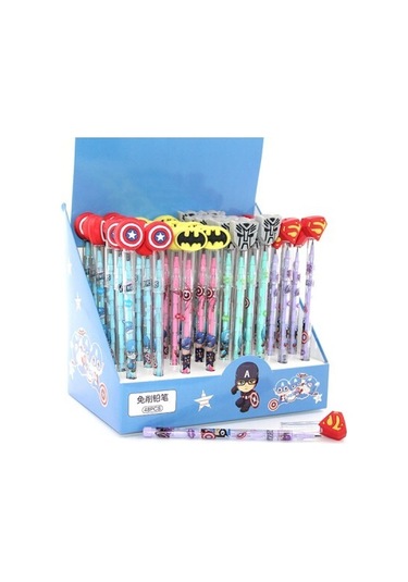 Karışık Kahraman Figürlü Kurşun Kalem Model 3 - 9016261325135del