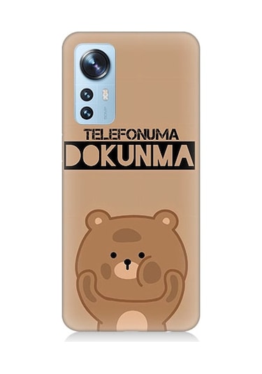 Xiaomi 12 Uyumlu Telefonuma Dokunma Ayıcık Desenli Silikon Kılıf