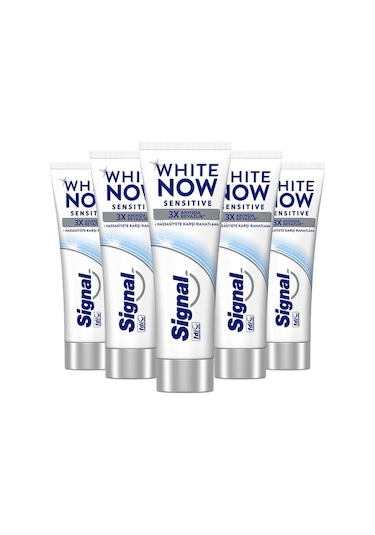 Signal White Now Sensitive Diş Macunu 5 x 75 ML