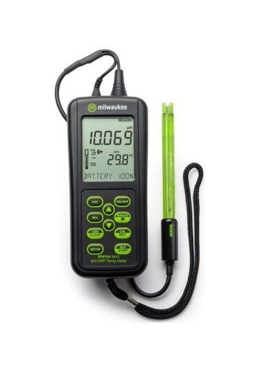 Milwaukee MW106 pH ORP Sıcaklık Ölçer pH metre - IP67 USB