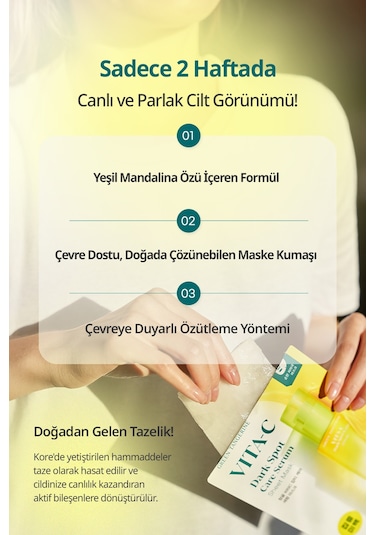 Leke Karşıtı Serum Yaprak Maske Goodal Green Tangerine Vita C Dark Spot Care Serum Sheet Mask