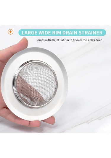 Hfambition Kapaklı Paslanmaz Çelik Mutfak Lavabo Filtresi - Tükenmez Kanal Engelleme Artık Tutucu Çok Renkli