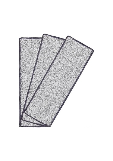 Lemestar Wmc Tools Mikrofibra Mop Uçucu 3'lü Set - Suyu Çeker, Toz Toplar, İz Bırakmaz - 35x11 Cm, 40 C'de Yıkanabilir, Tüm Zeminler İçin