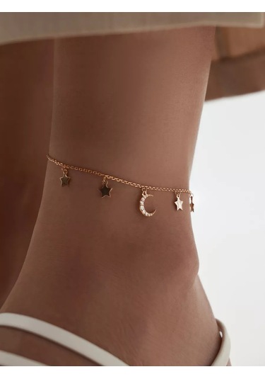 Marıola Altın Kaplama Anklet Ayak Bilekliği 925 Ayar Gümüş 81750709 Altın